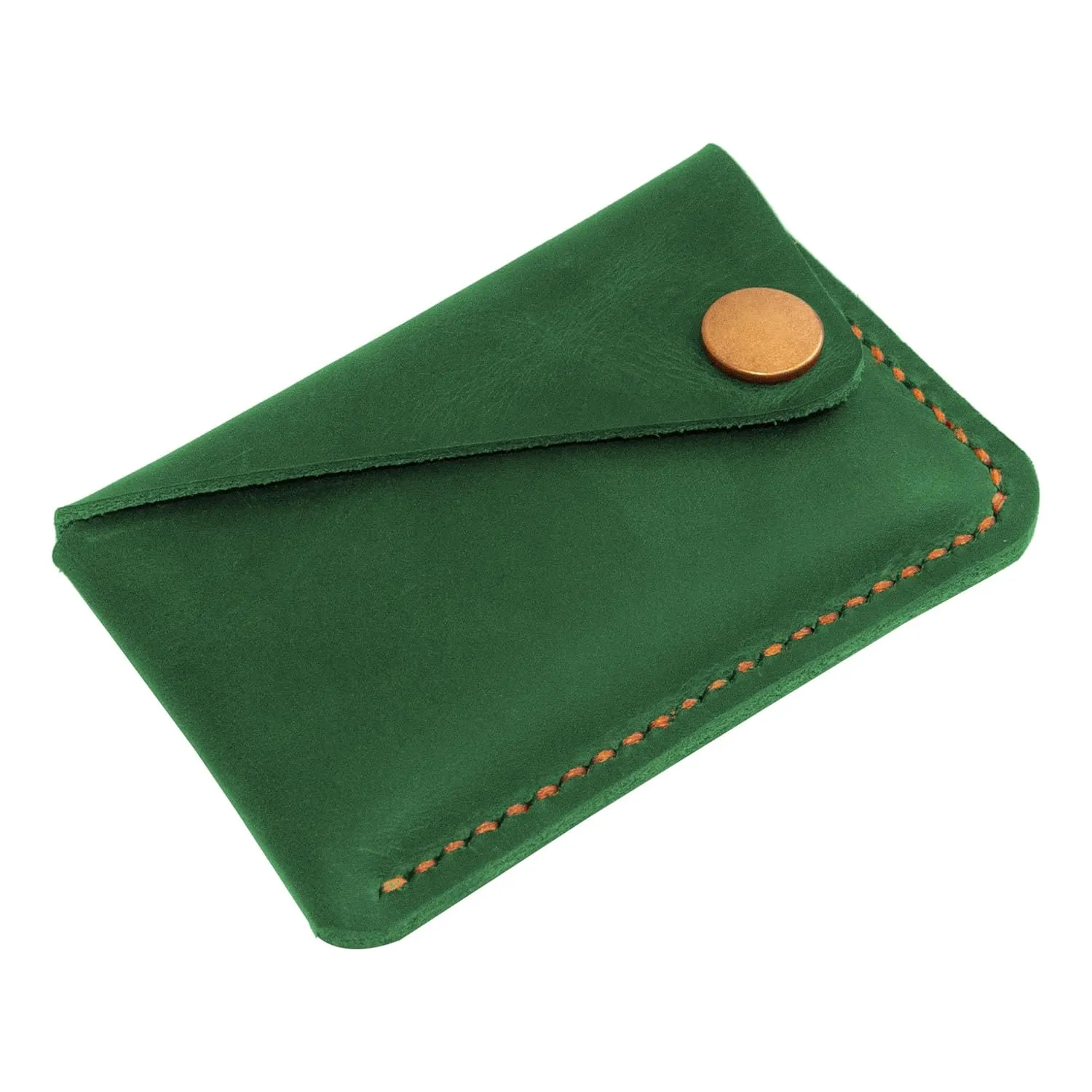 Leather Card Holder, Credit Card Wallet, Front Pocket Wallet, Slim Wallet, Cardholder Wallet, Credit Card Holder, Minimalist Wallet, Fathers Day Gift (Green)