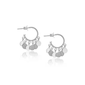 Lena Hoop, Small, Silver