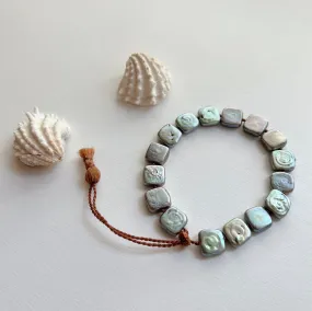 Lena Skadegard | Grey Square Pearl Bracelet