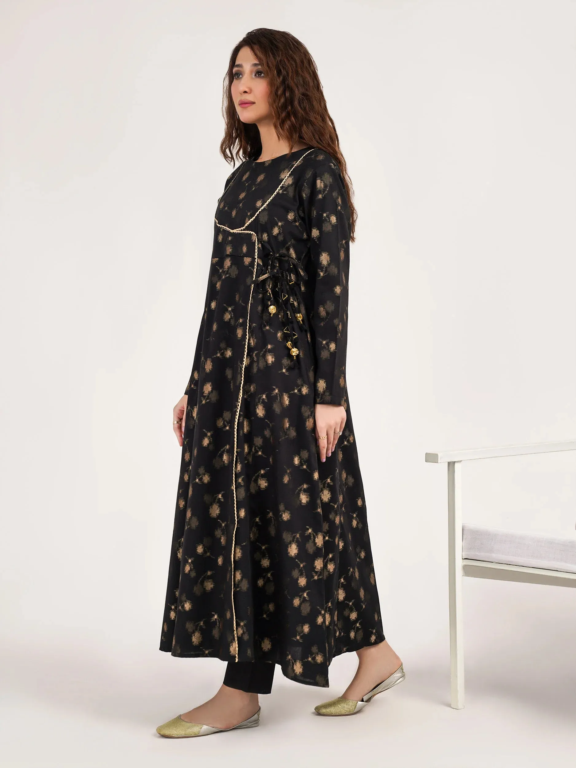 Limelight Black Winter Jacquard Shirt (P8495SH)