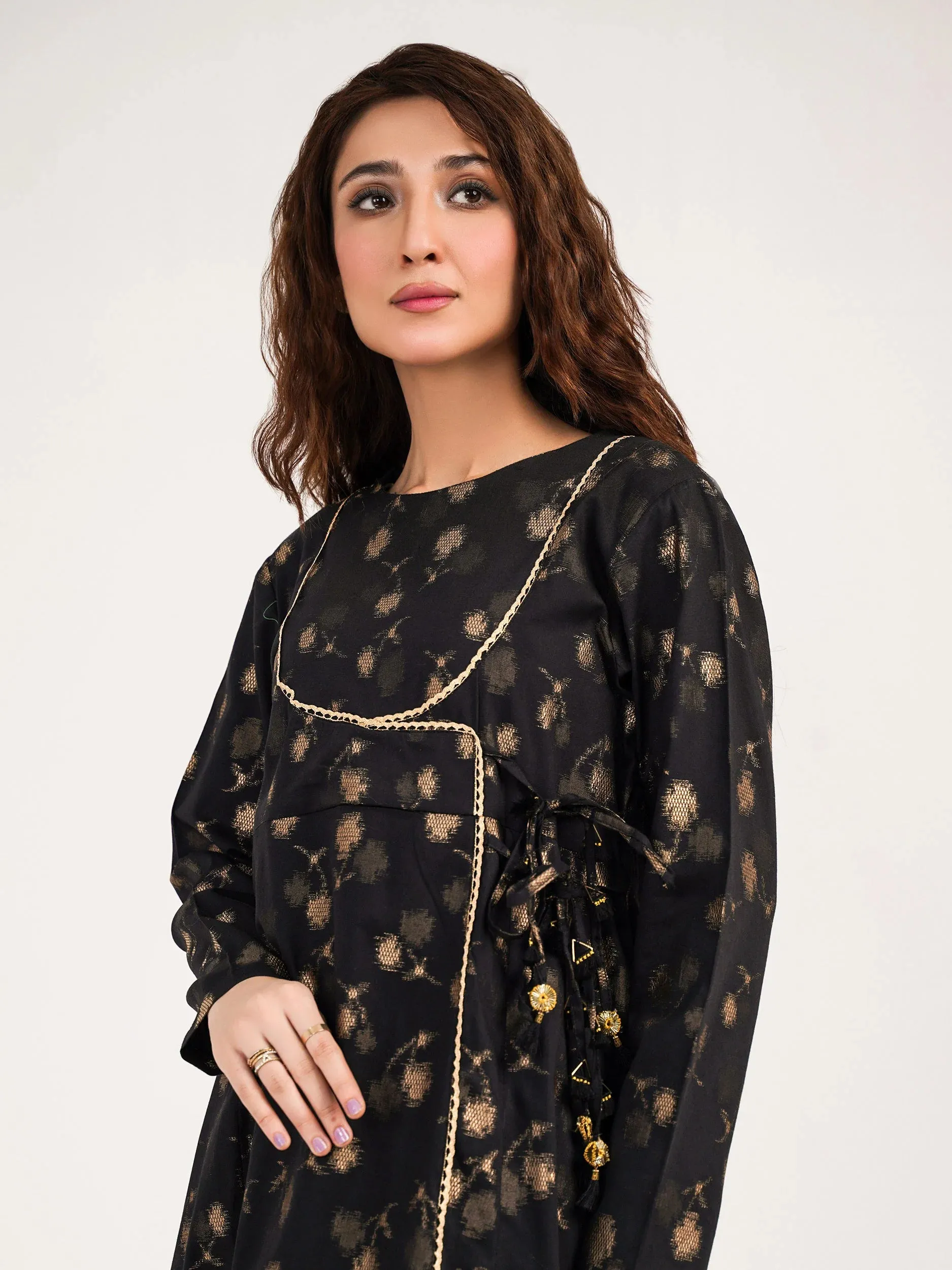 Limelight Black Winter Jacquard Shirt (P8495SH)