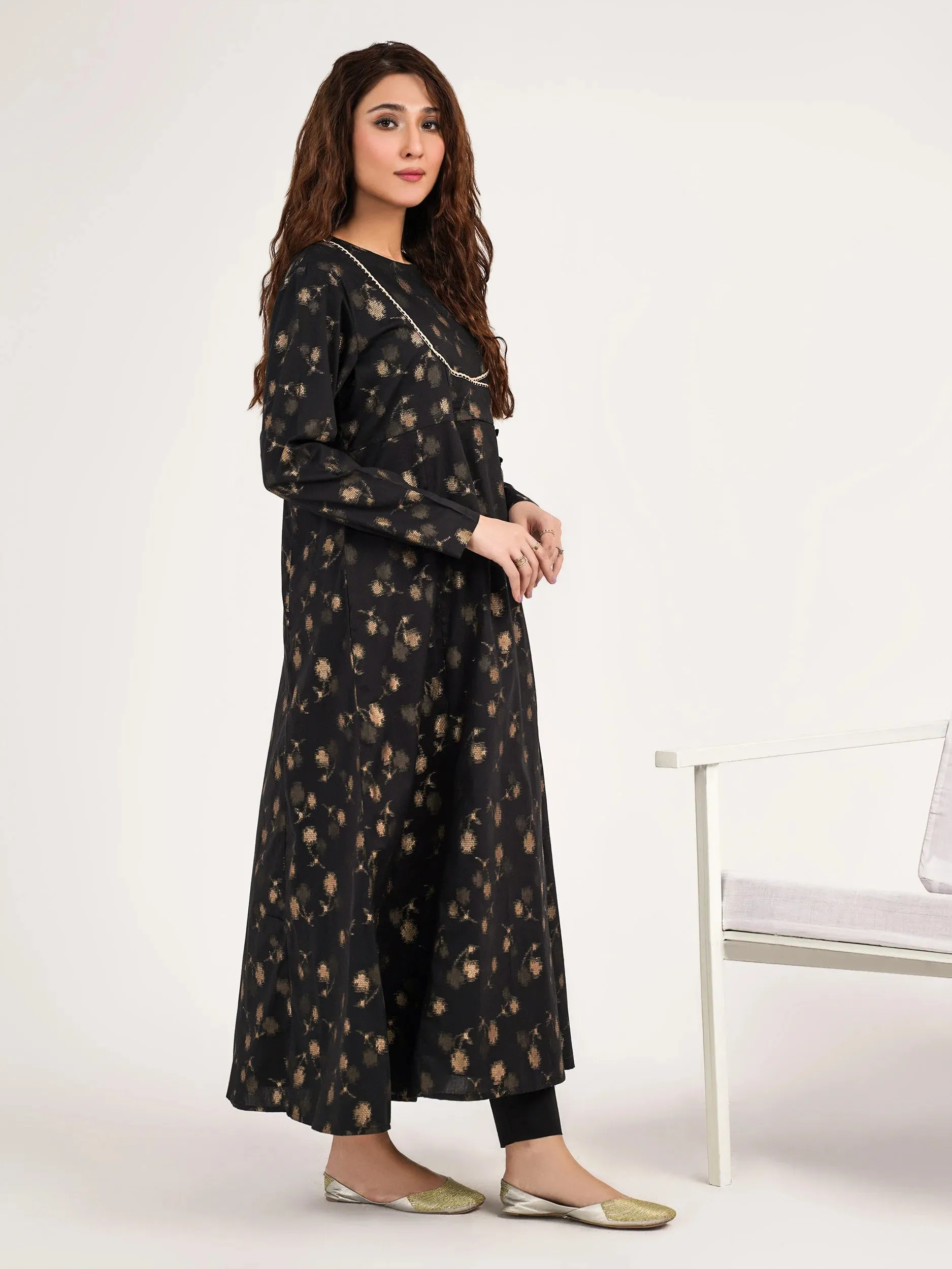 Limelight Black Winter Jacquard Shirt (P8495SH)