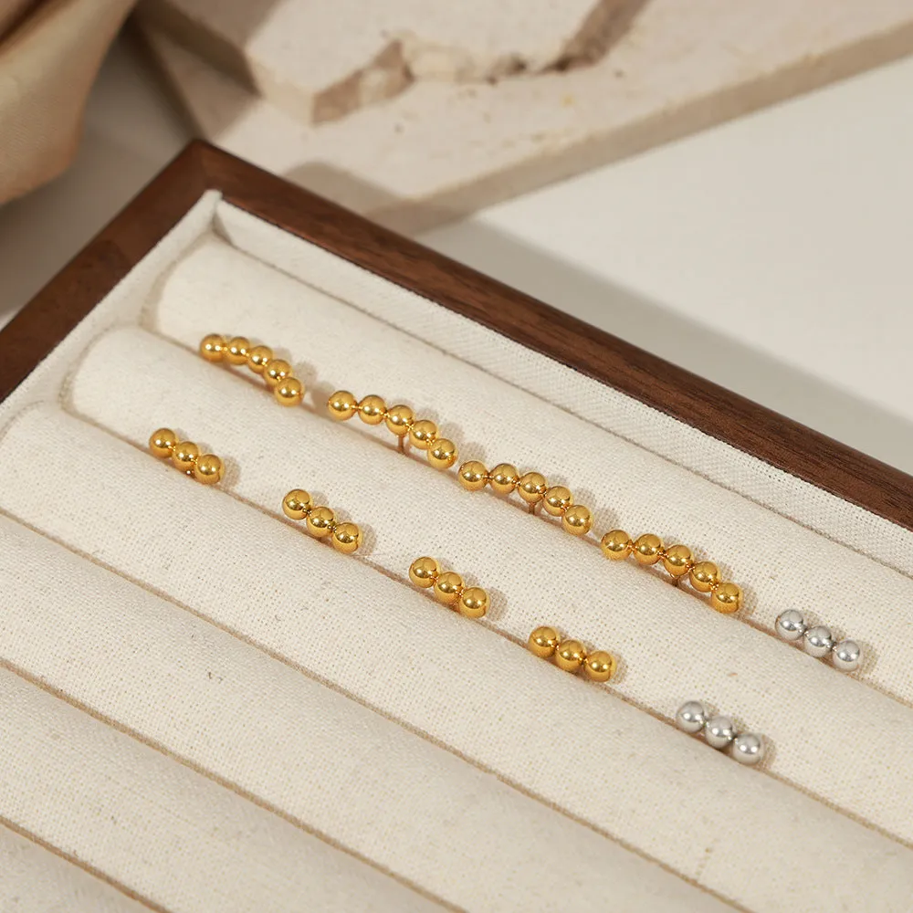 Linear Beaded Earrings