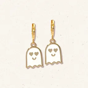 Love Ghost huggie hoop earrings