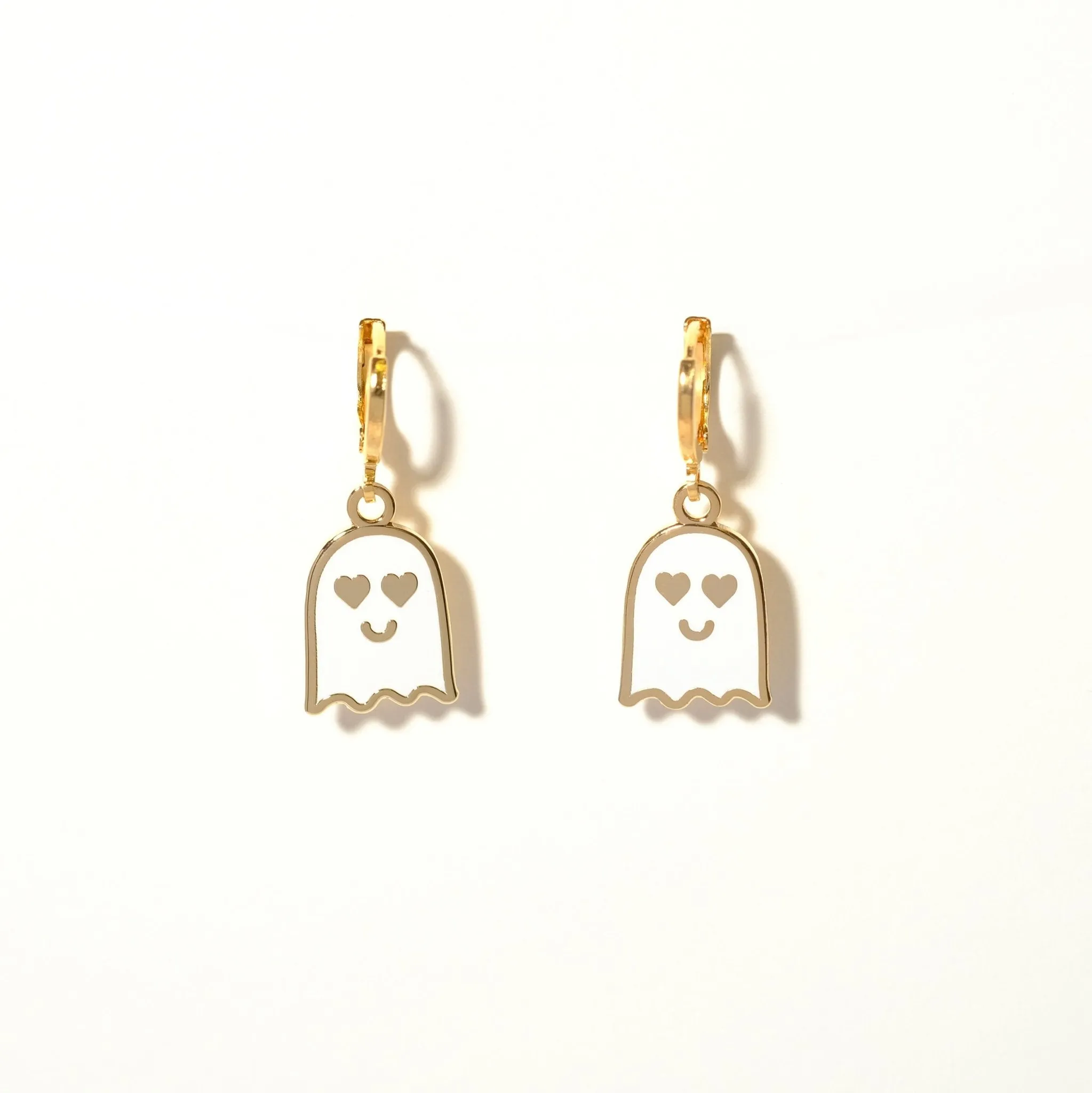 Love Ghost huggie hoop earrings
