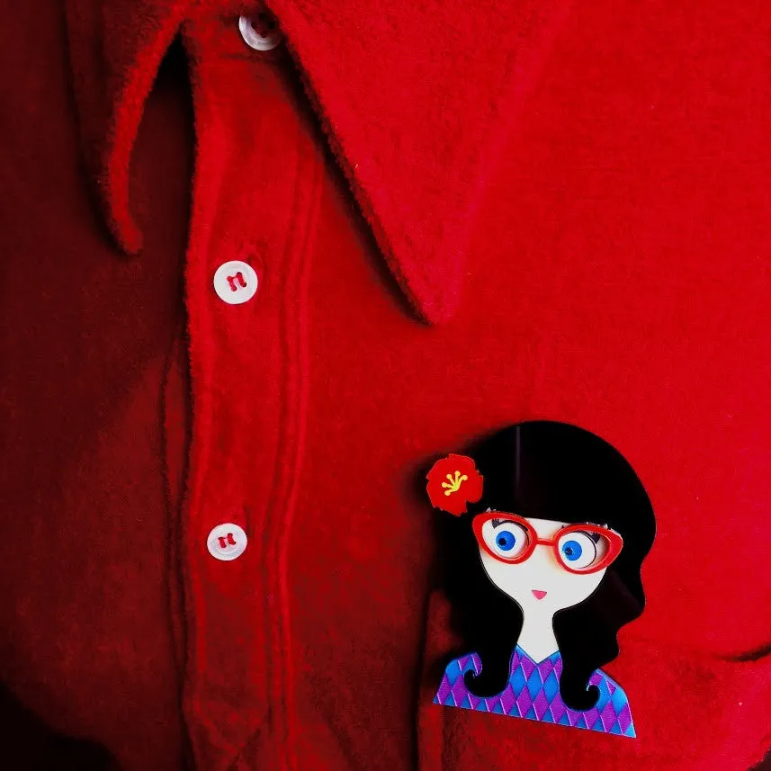 MARIA Acrylic brooch