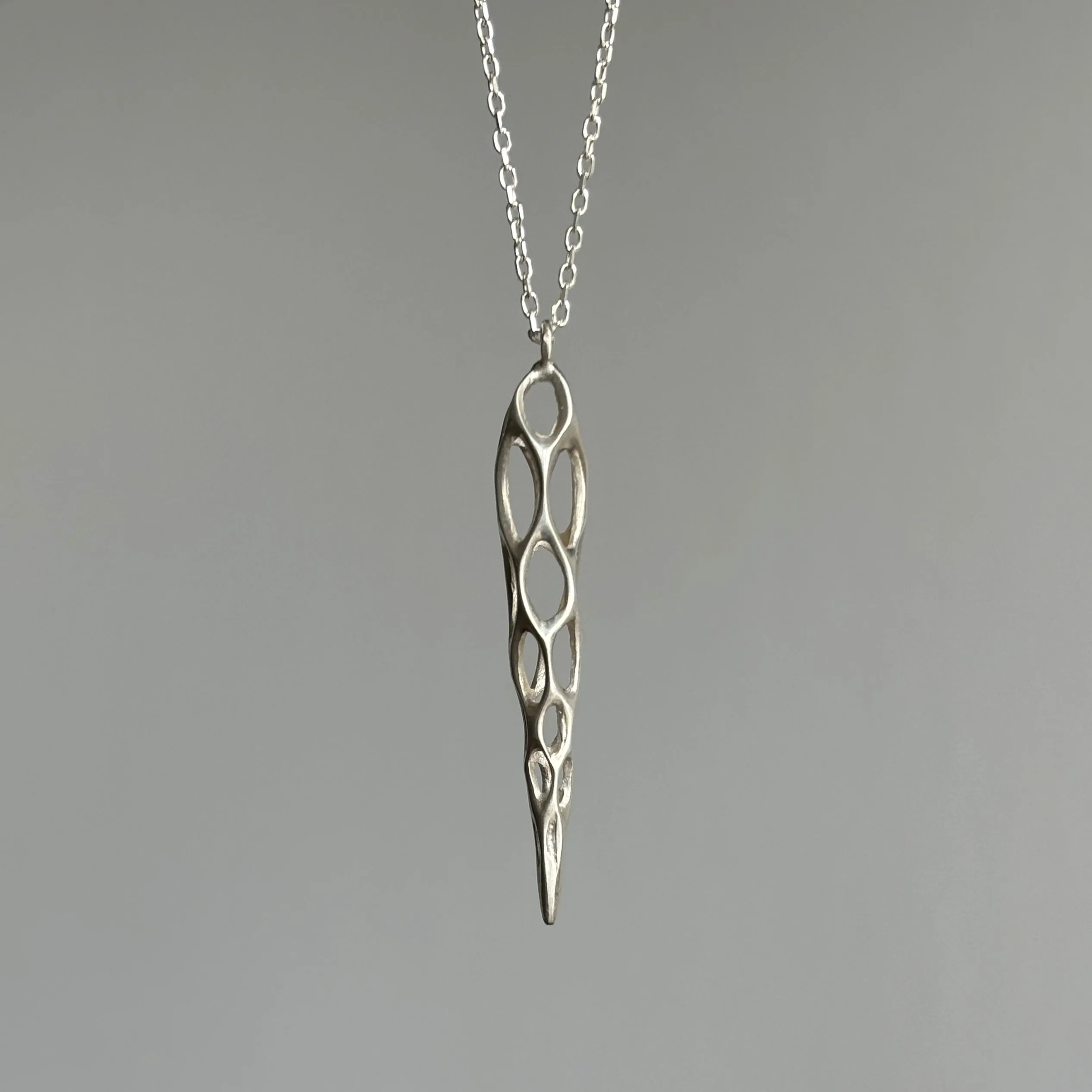 Medium Silver Cholla Pendant