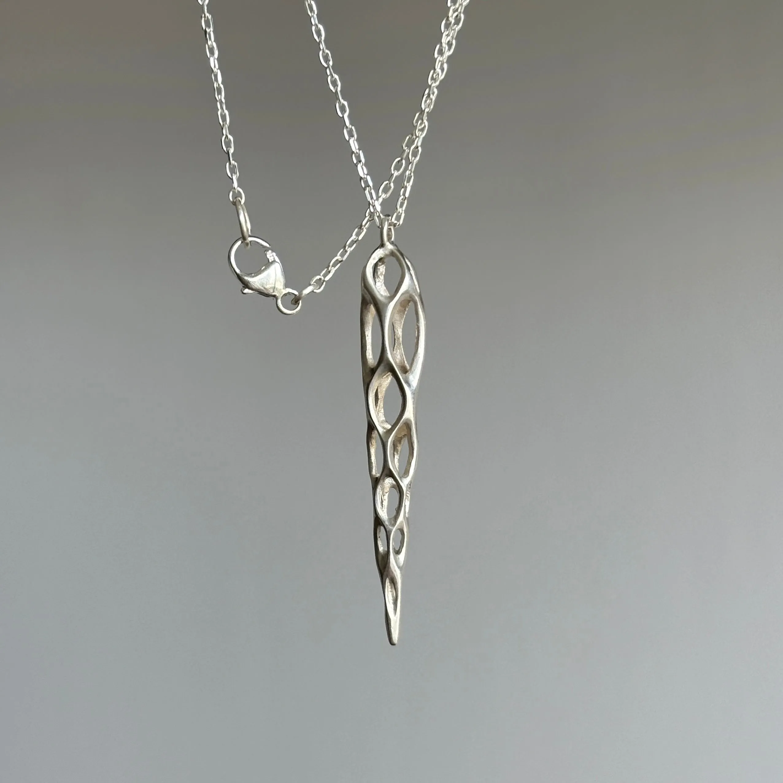 Medium Silver Cholla Pendant