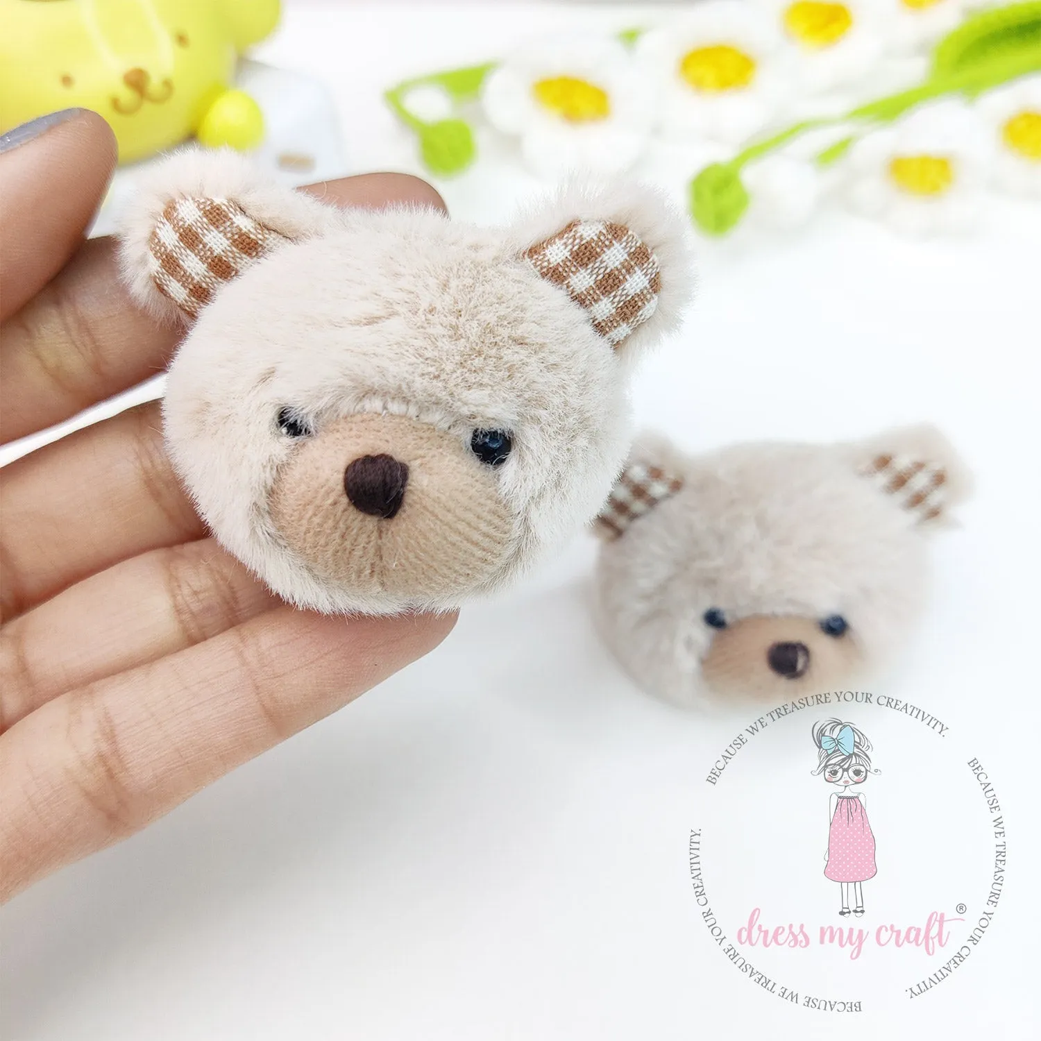 Miniature Muffin Teddy Bear Head