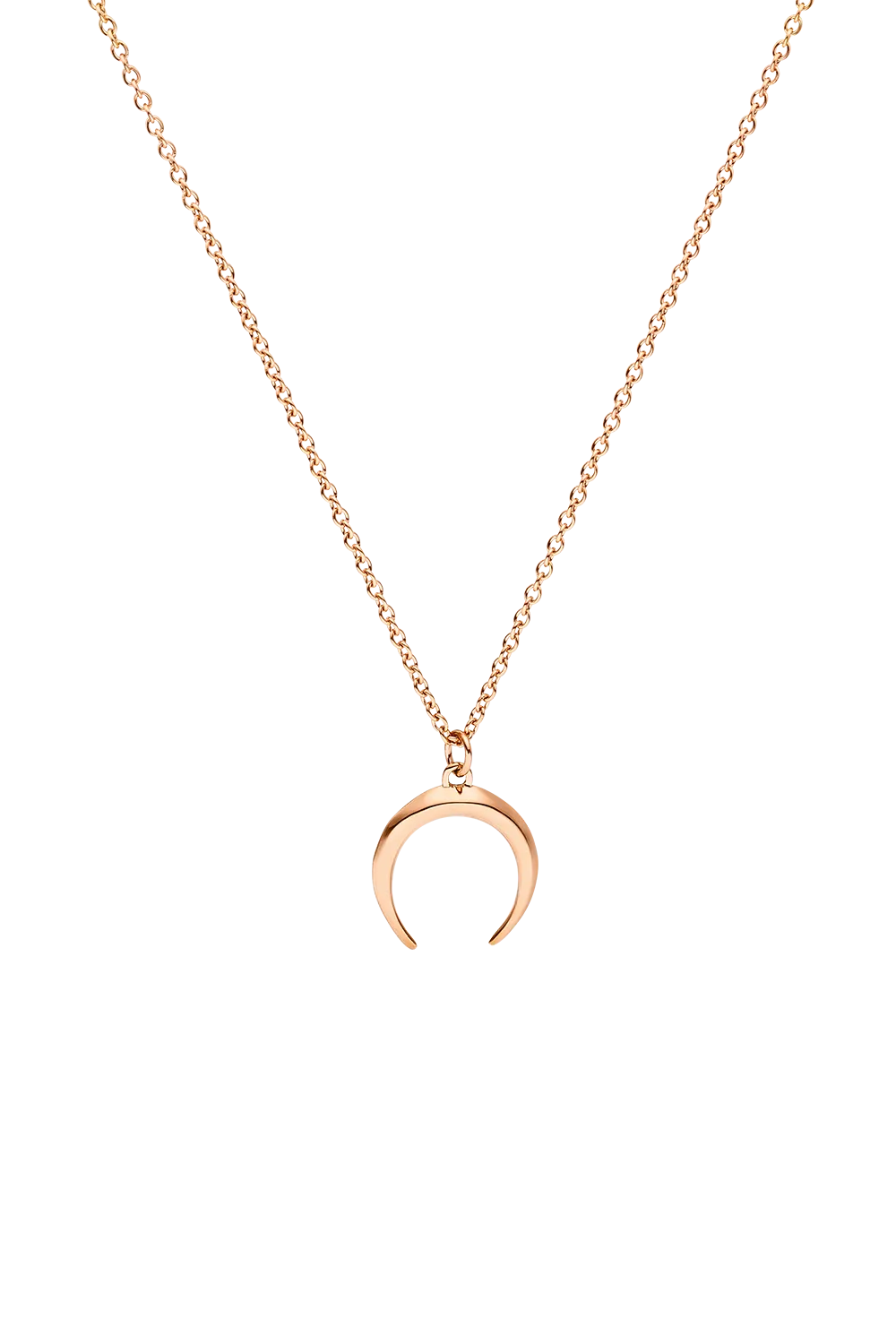 Moon Necklace Rose Gold