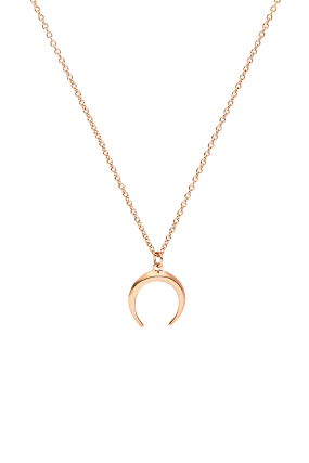 Moon Necklace Rose Gold
