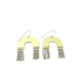 Moonglow Dangler - Gold Filled and Pewter
