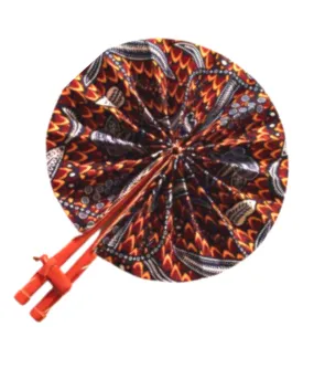 Multi-colored Ankara Print Fan