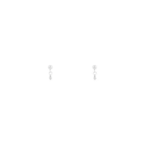 Noa Beaded Earrings - Silver