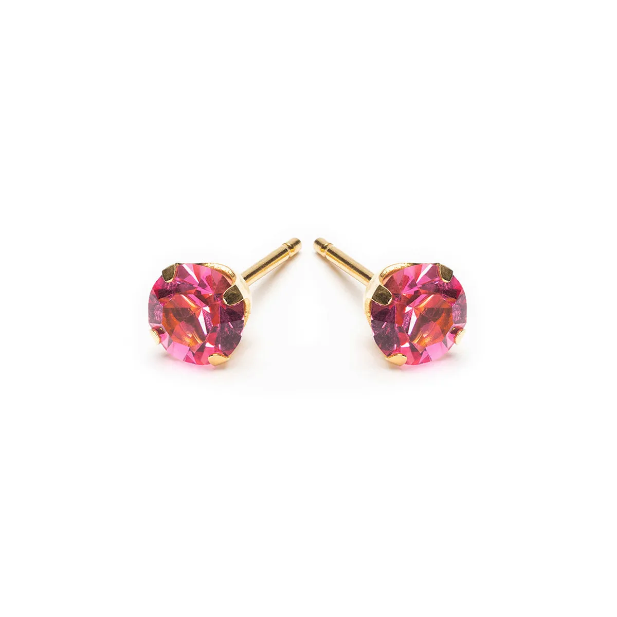 October Birthstone 5mm Earrings