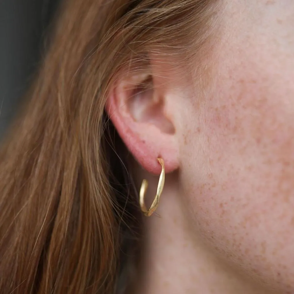 Olivera Piccolo Gold Vermeil Hoop Earrings