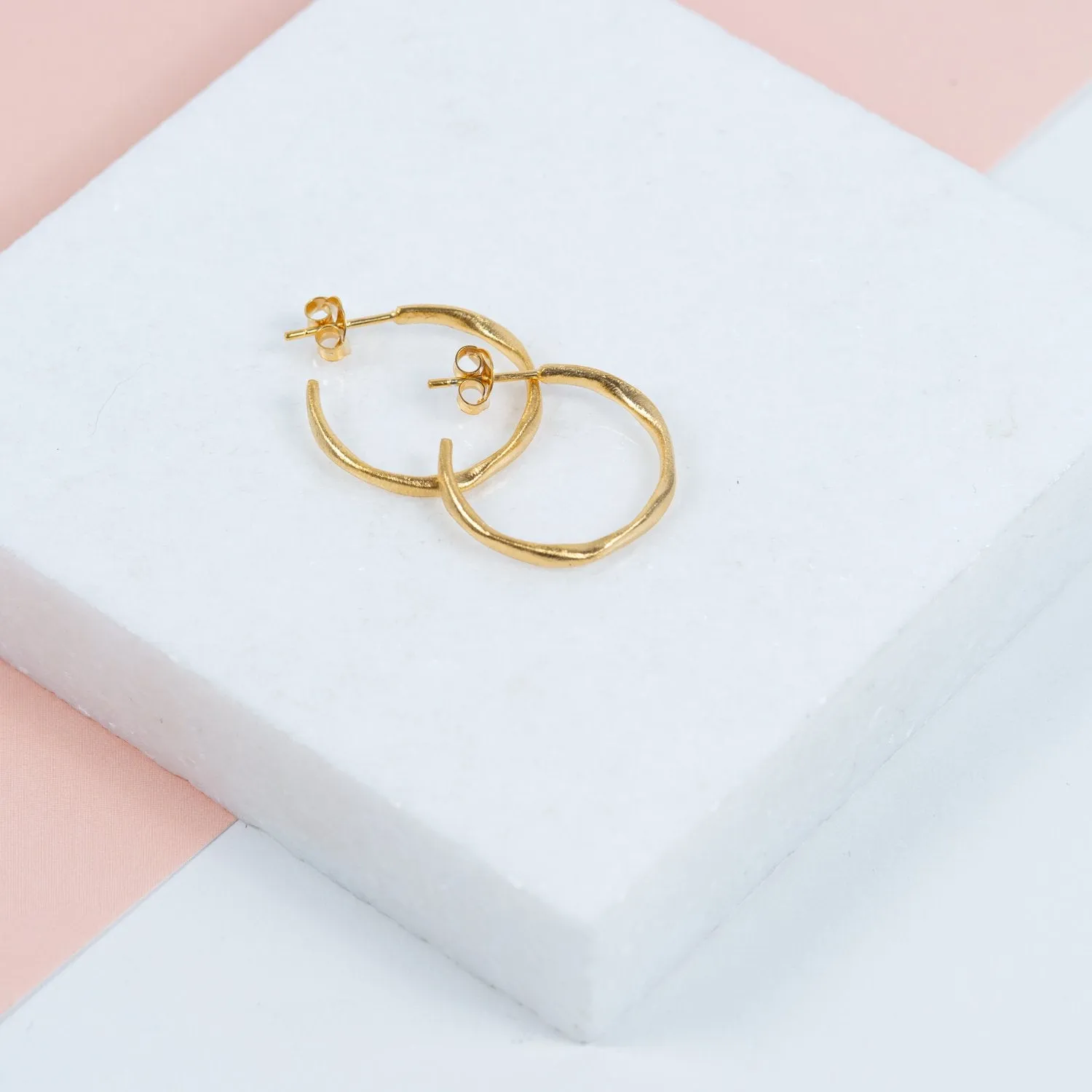 Olivera Piccolo Gold Vermeil Hoop Earrings