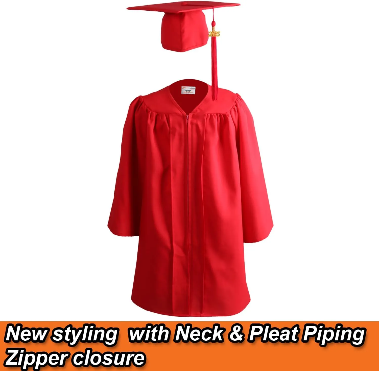 OSBO GradSeason Unisex Matte Kindergarten Graduation Gown Cap Tassel Set 2025