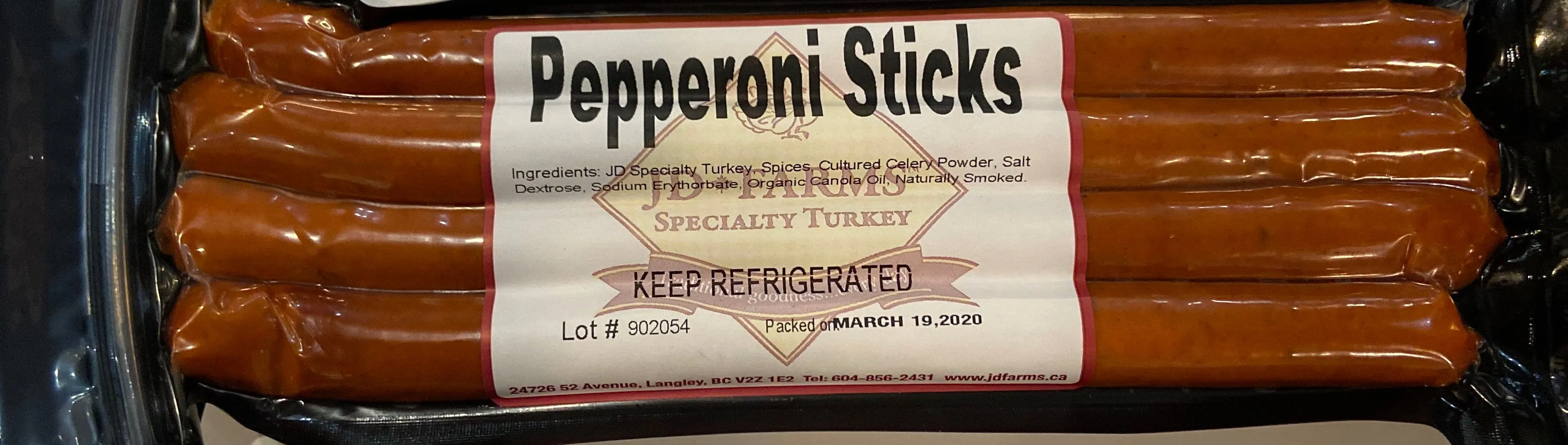Pepperoni sticks