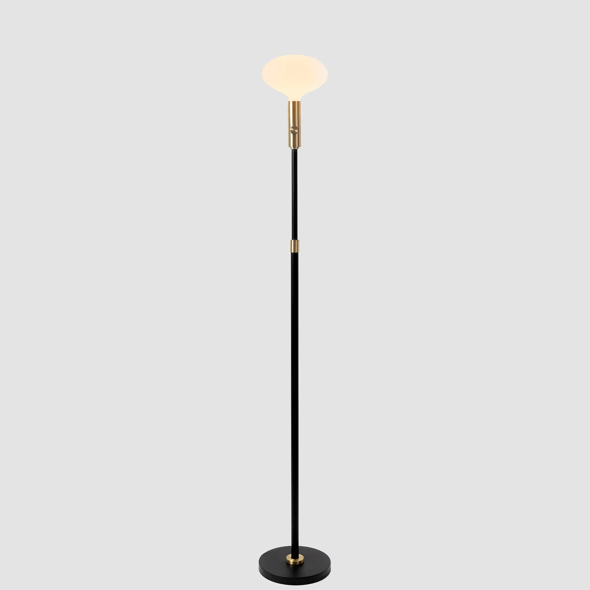 Poise Adjustable Floor Lamp in Brass   Oval II