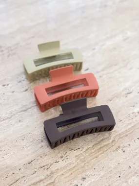 Rectangle Claw Clip Matte