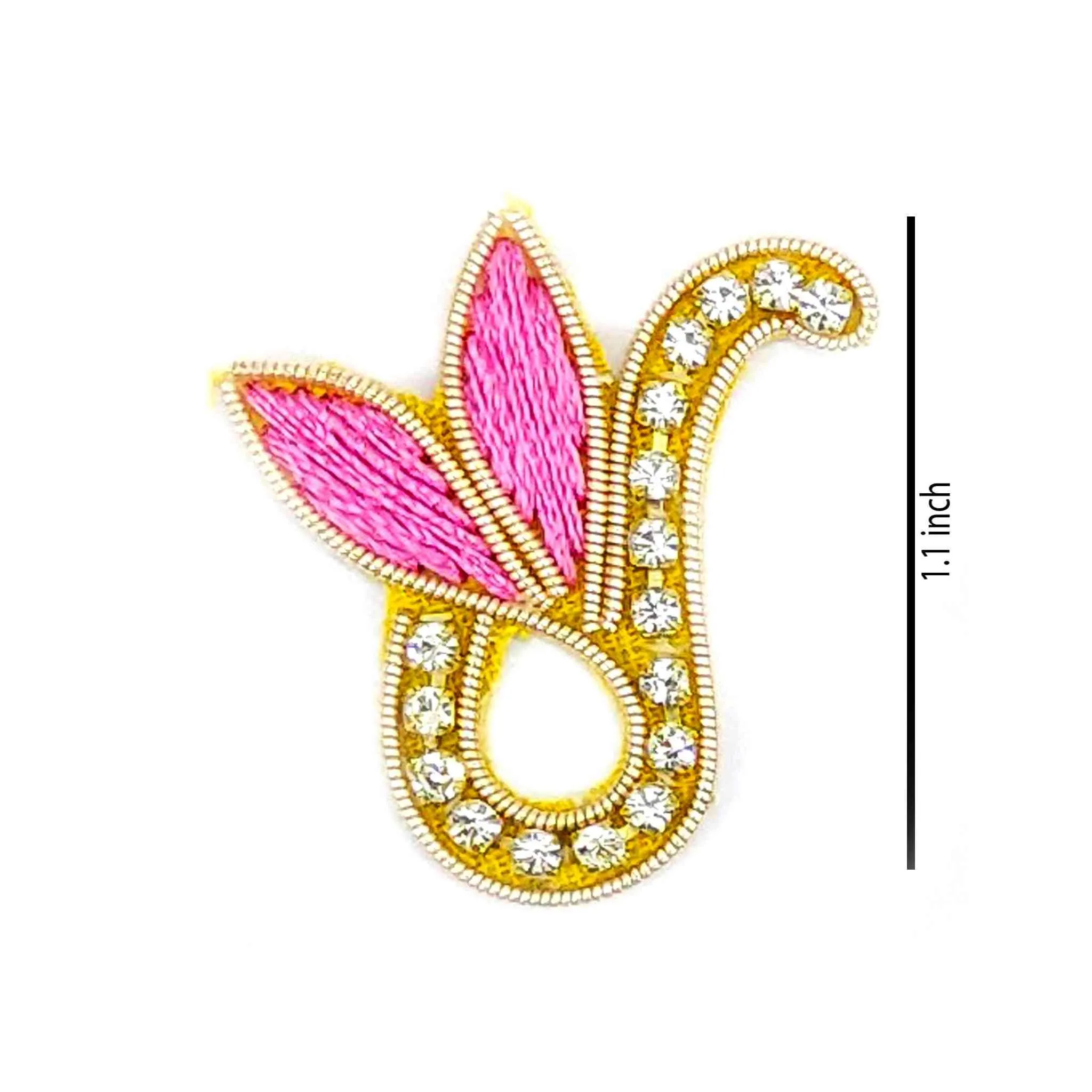 Rhinestone Designer Buti for DIY Craft, Trousseau Packing or Decoration - 11252