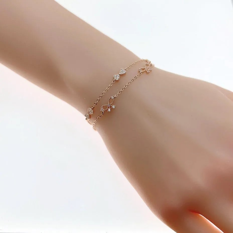 Ribbon Cubic Zirconia Bracelet