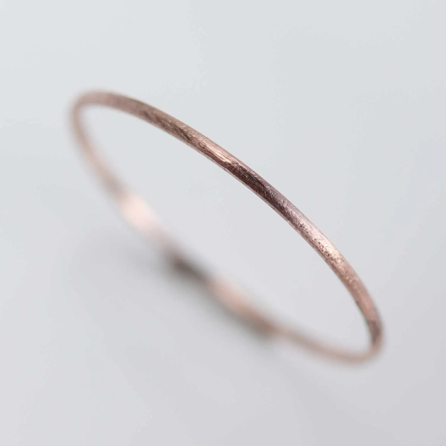 Rustic Textured Round Stacking Ring •