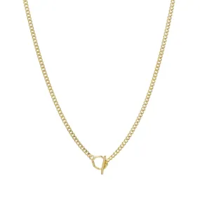 Seattle Long Curb Chain Toggle Necklace
