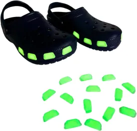 SHUTTERZ 14 Pack Colored Shoe Charms, Compatible with Classic Crocs, Crush Crocs and All Terrain Crocs, Functional Charms for Girls, Boys, Kids, Teens, Men, Women