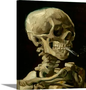 Skull of a Skeleton | Vincent Van Gogh Masters Classic Art in Gallery Wrapped Canvas | Various Sizes