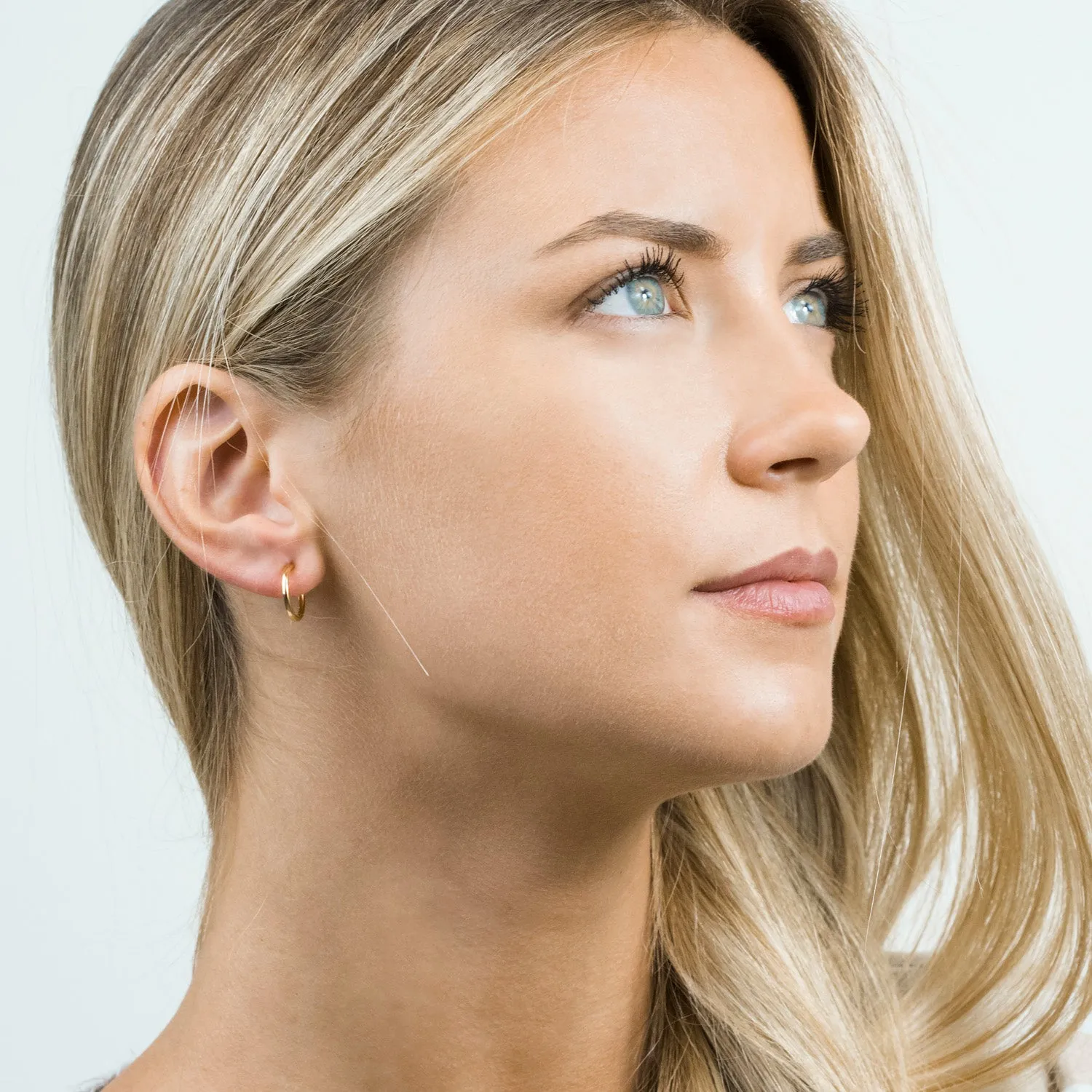 Small Clip On Hoop Earrings