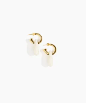 Small Rock Hoop Earrings