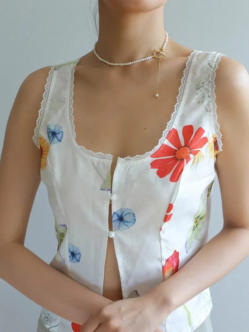 Small Steamed Bun Pearl OT Buckle Necklace