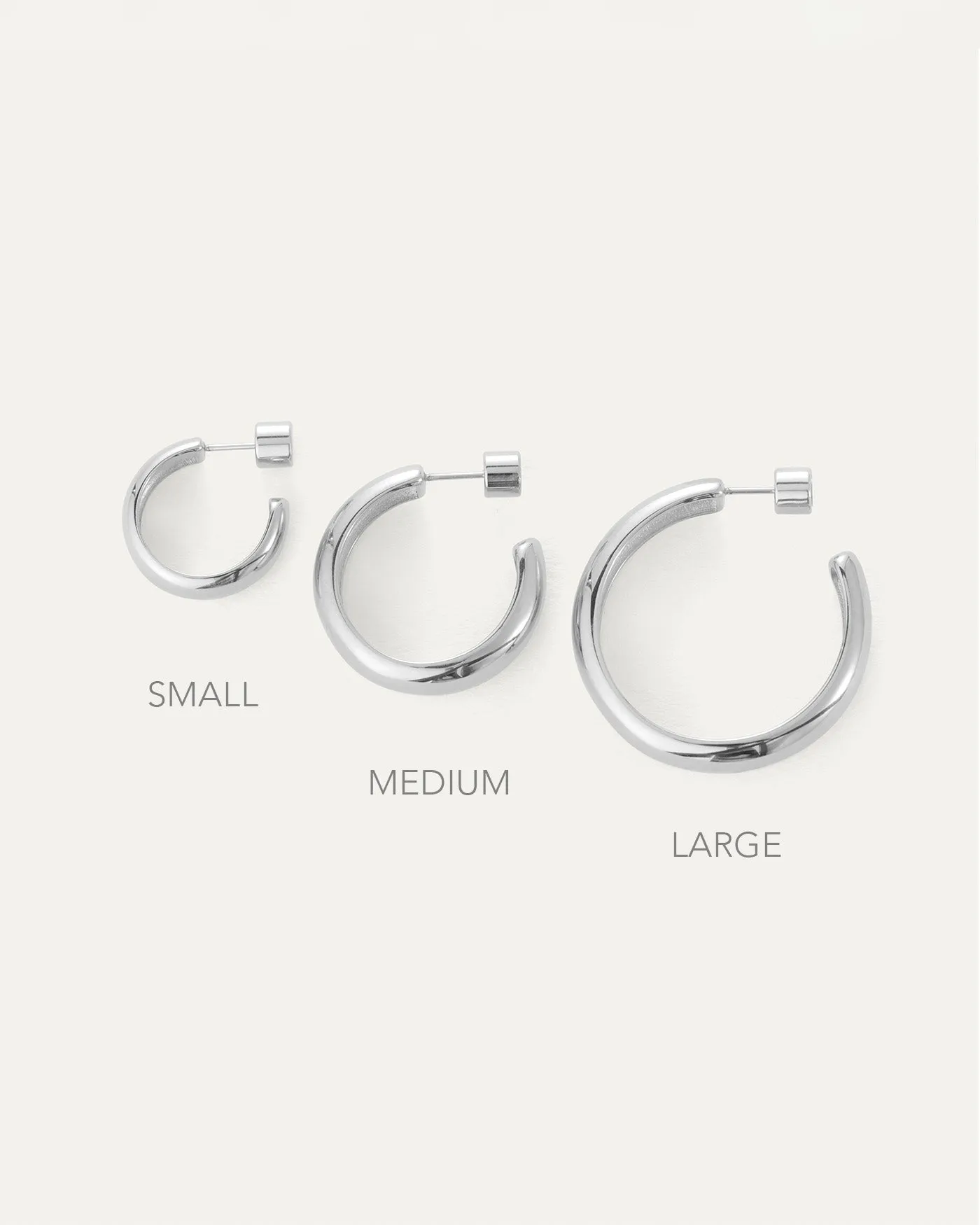 Staple Hoop Earrings - Small