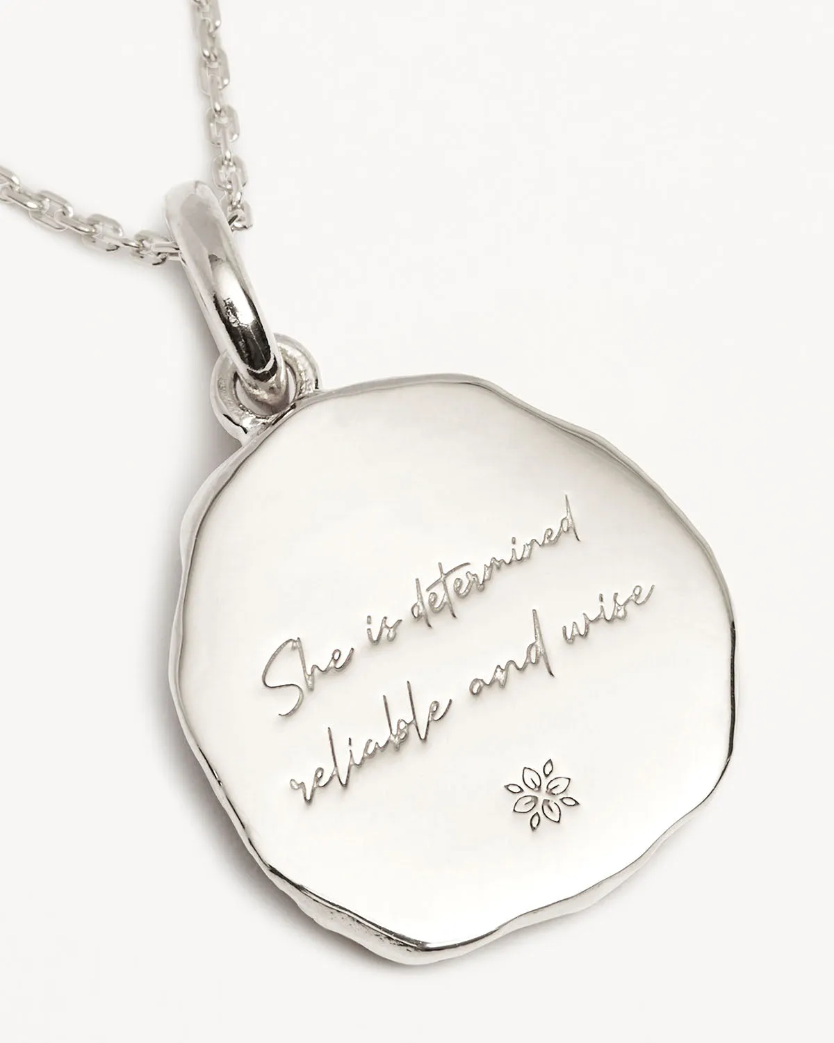 Sterling Silver She is Zodiac Necklace - Capricorn