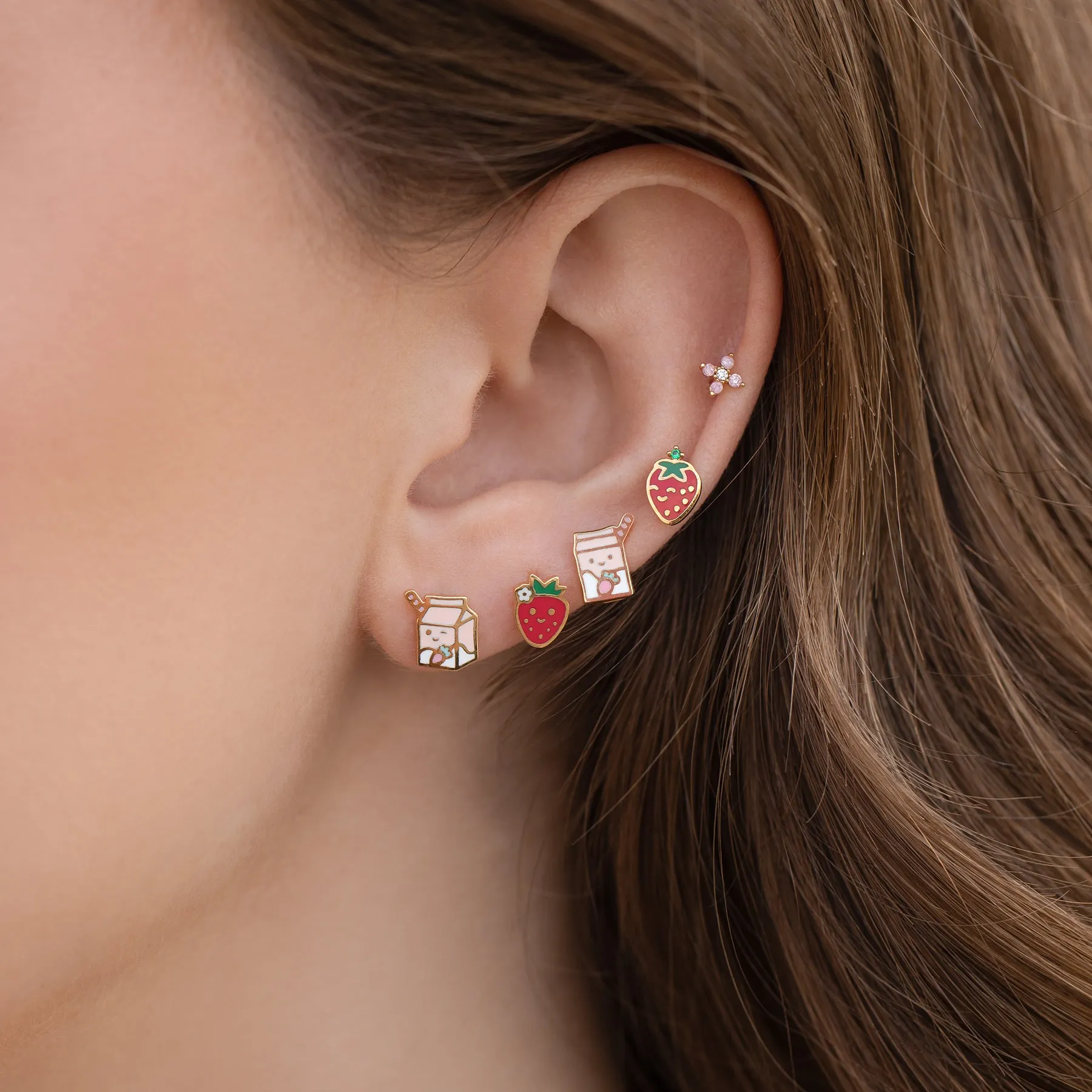 Strawberry Fields Studs