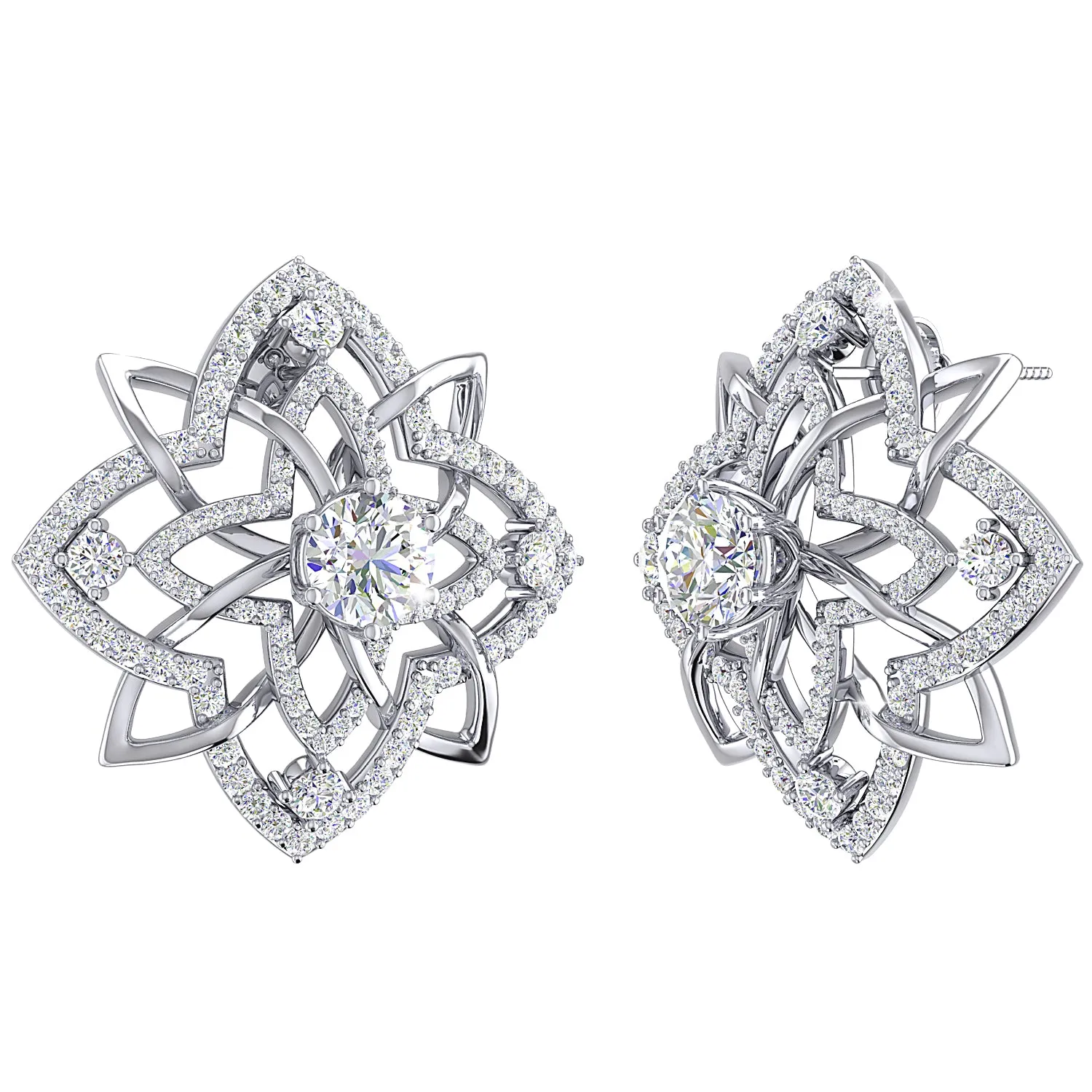 THE MANDALA SOLITAIRE STUDS