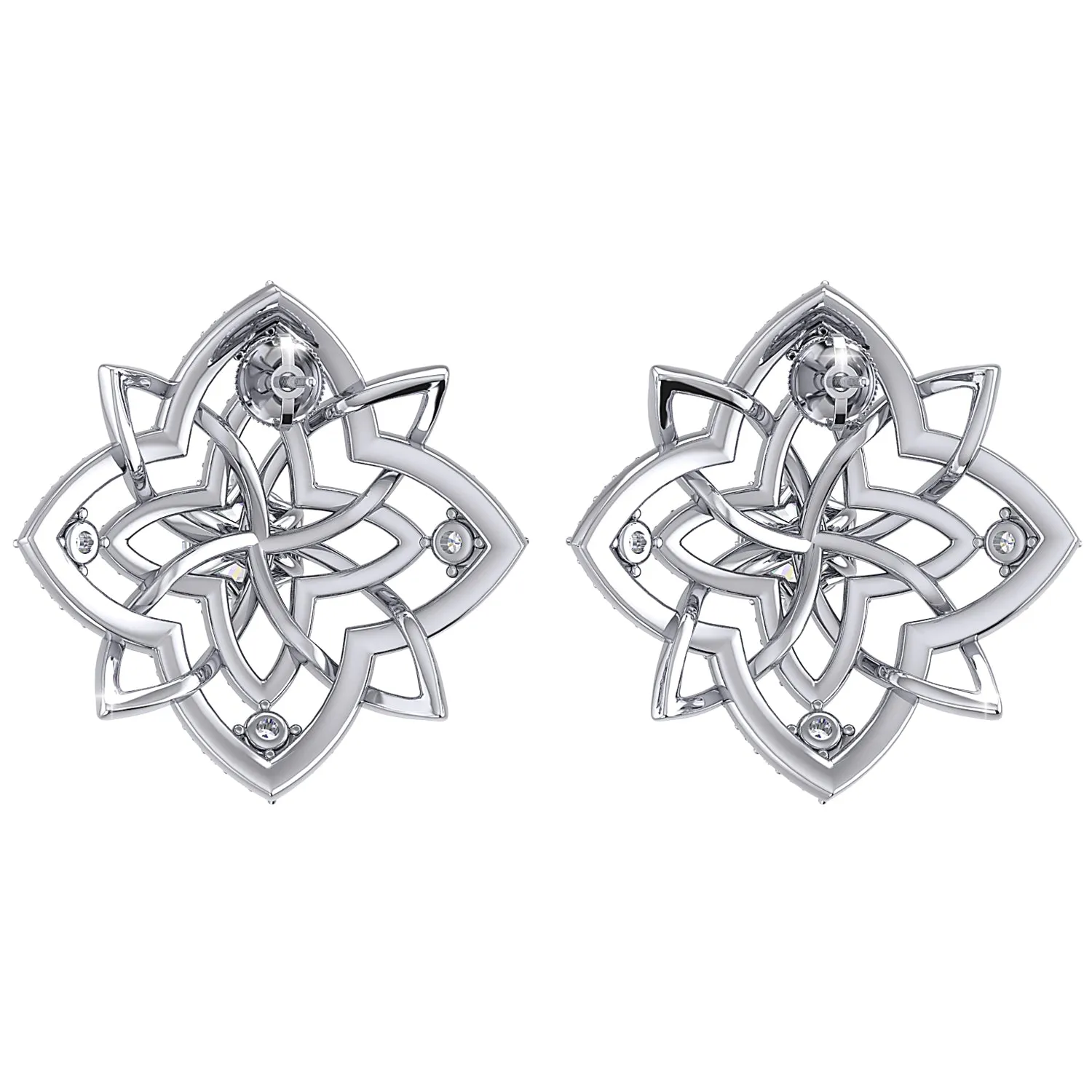 THE MANDALA SOLITAIRE STUDS