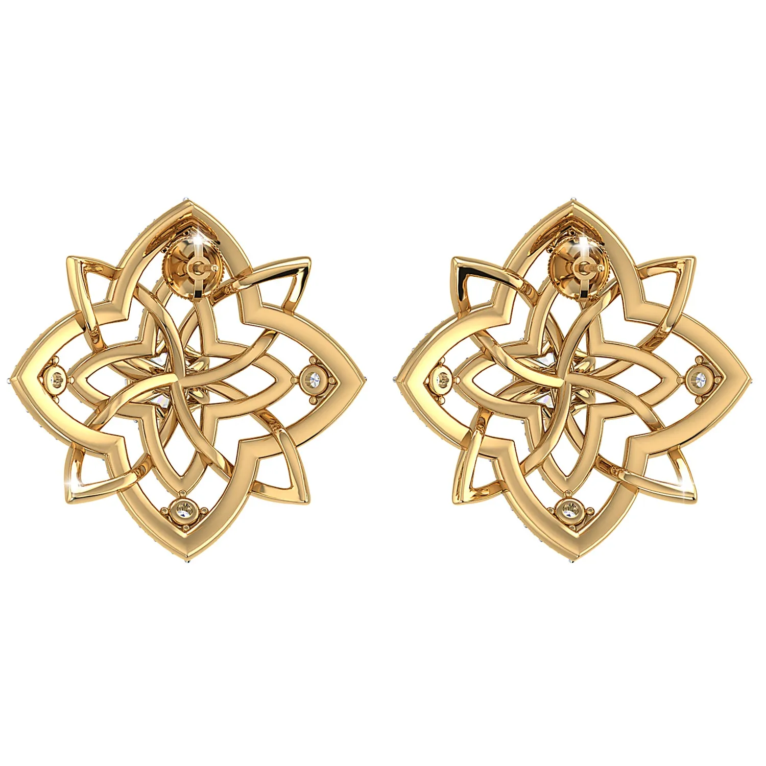 THE MANDALA SOLITAIRE STUDS