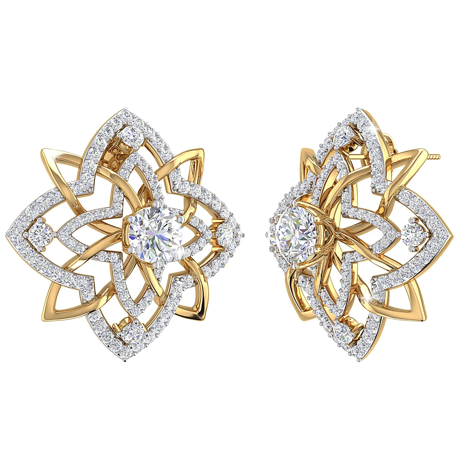 THE MANDALA SOLITAIRE STUDS