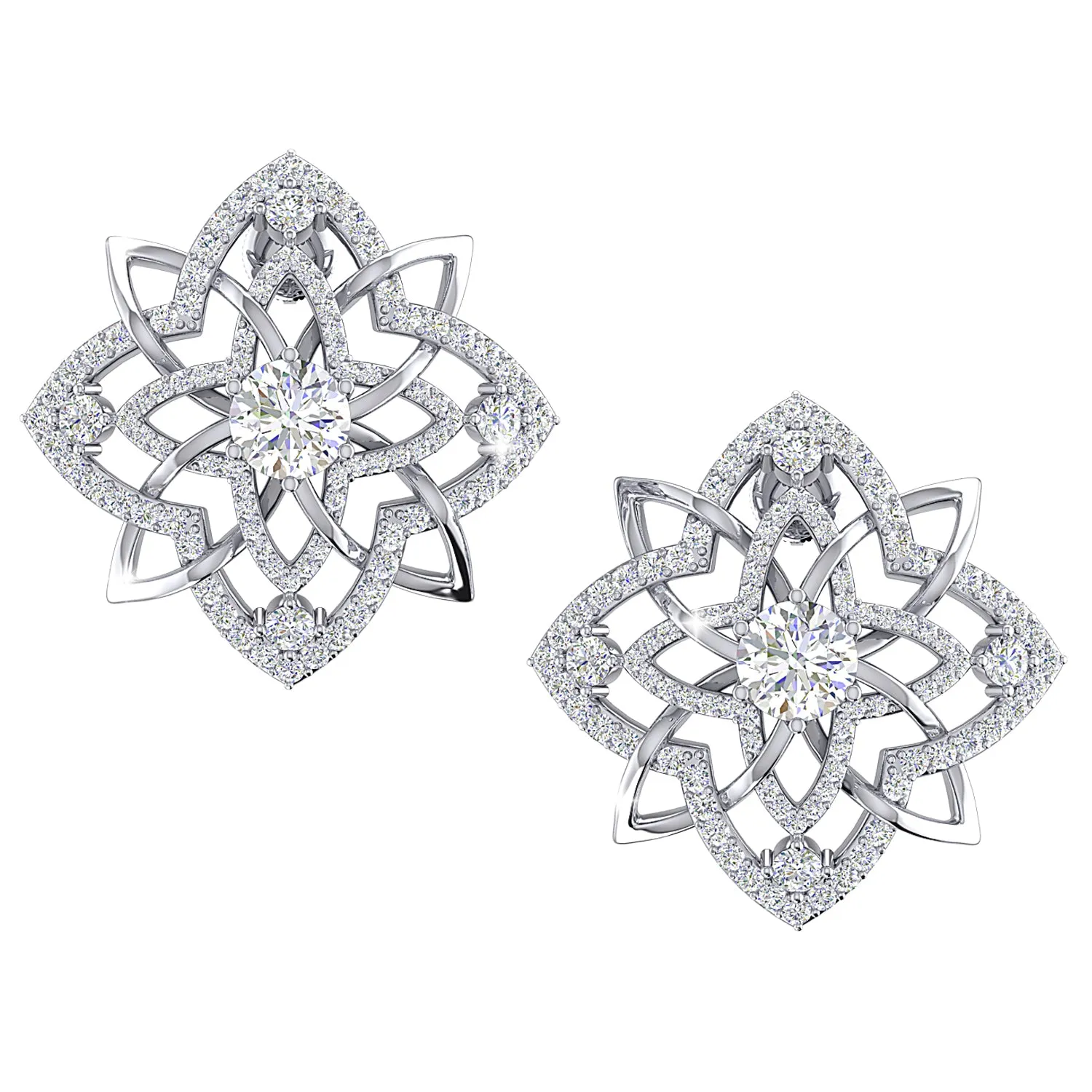 THE MANDALA SOLITAIRE STUDS