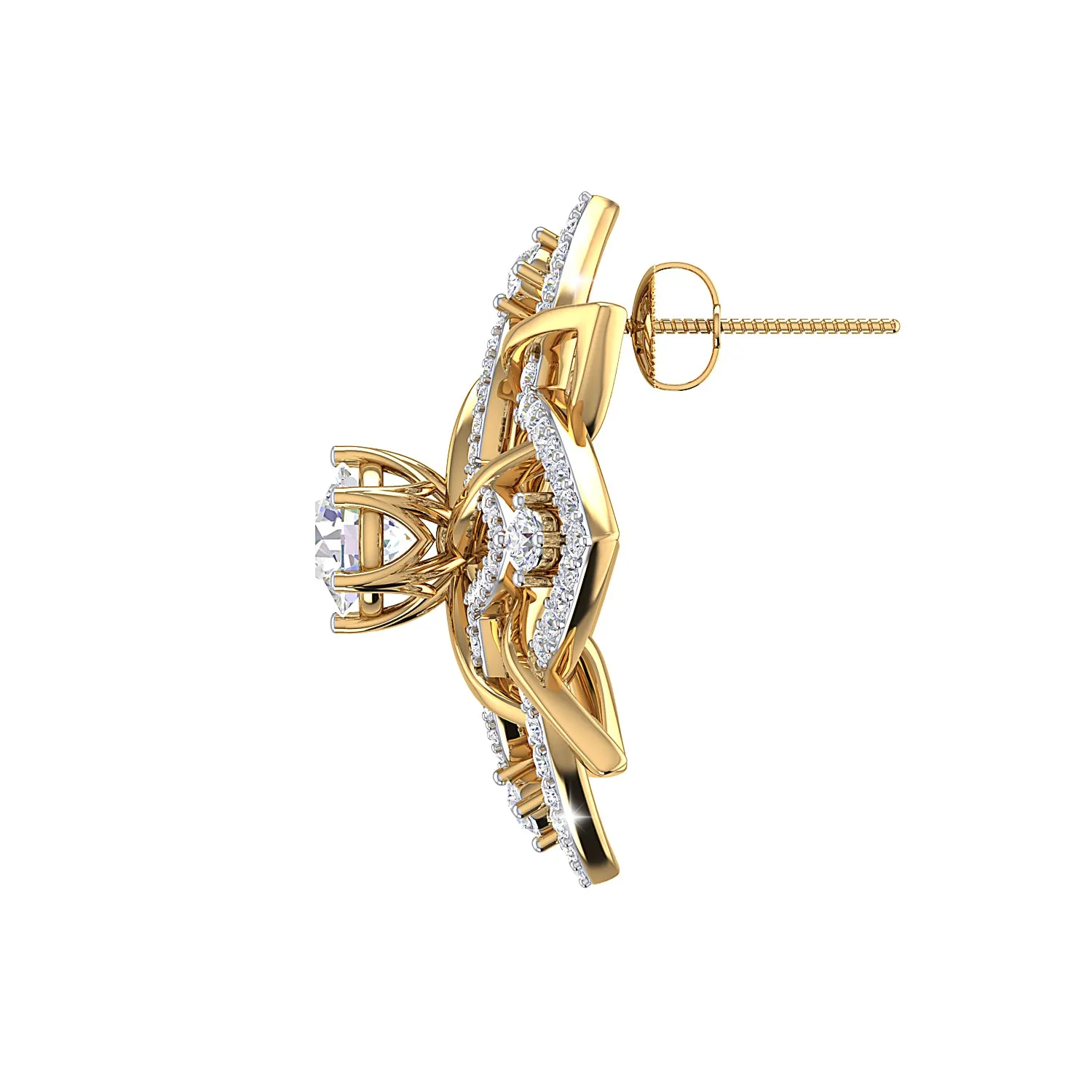 THE MANDALA SOLITAIRE STUDS