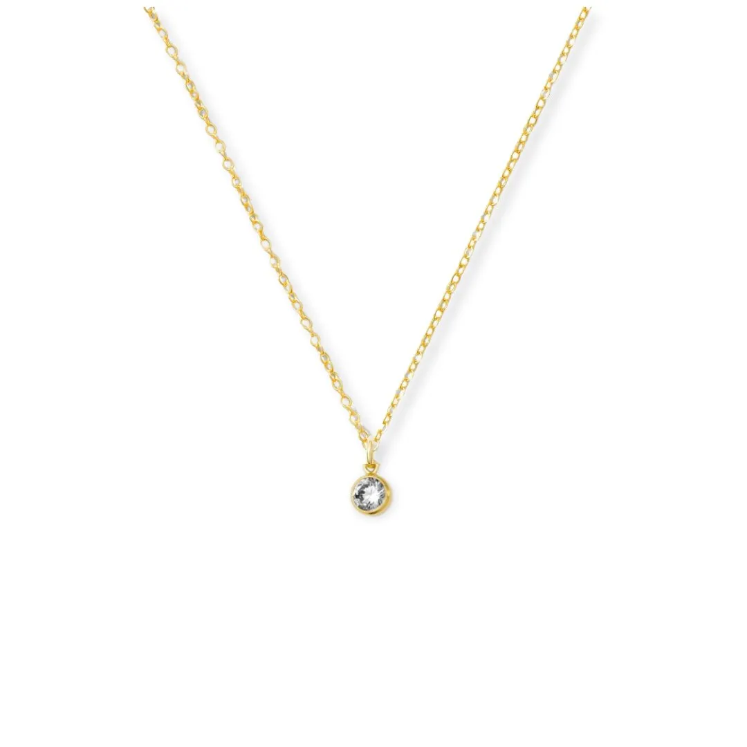 Tiny CZ Diamond Necklace