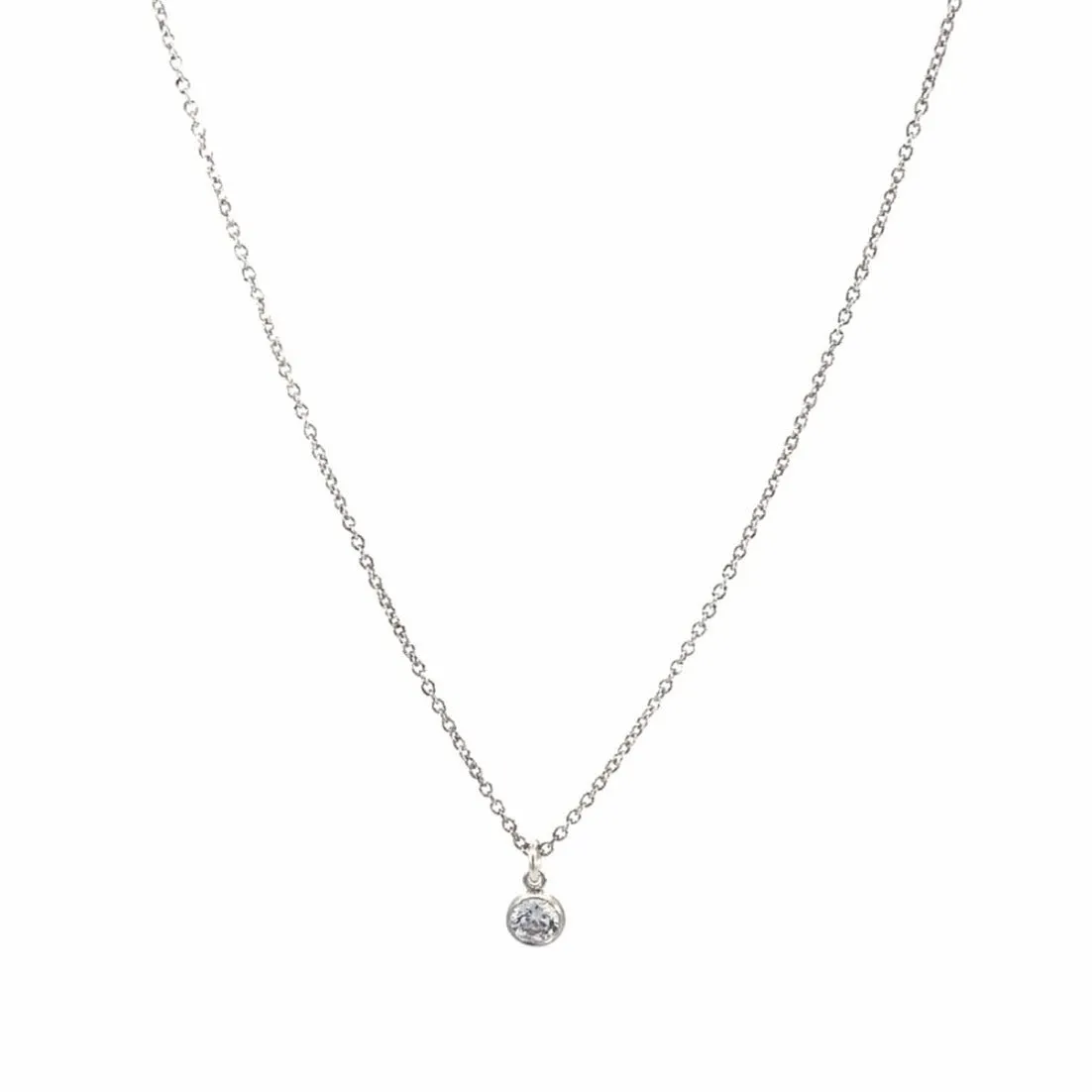 Tiny CZ Diamond Necklace
