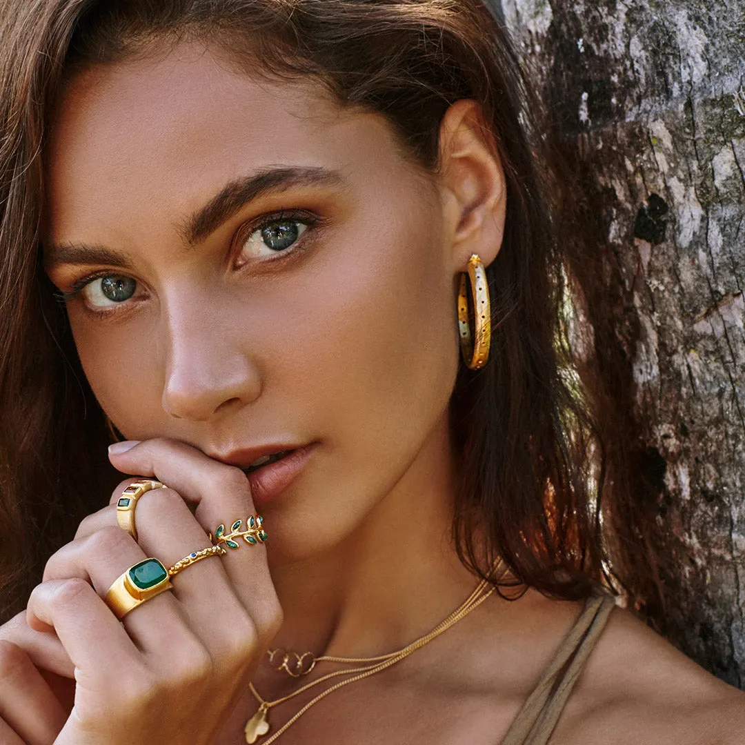 TOURMALINE BAGUETTE RING - GOLD