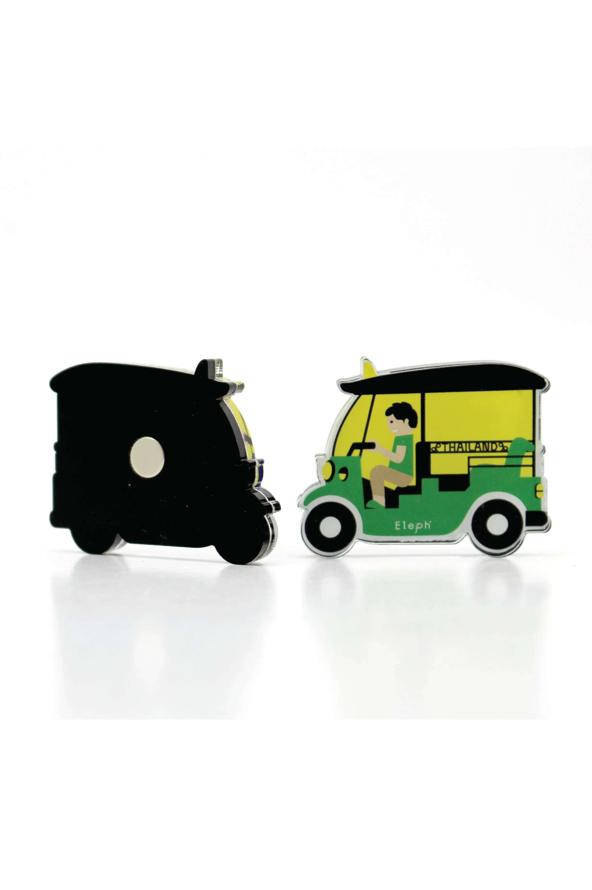 TUK TUK POSTCARD WITH MAGNETS : Blue / Green