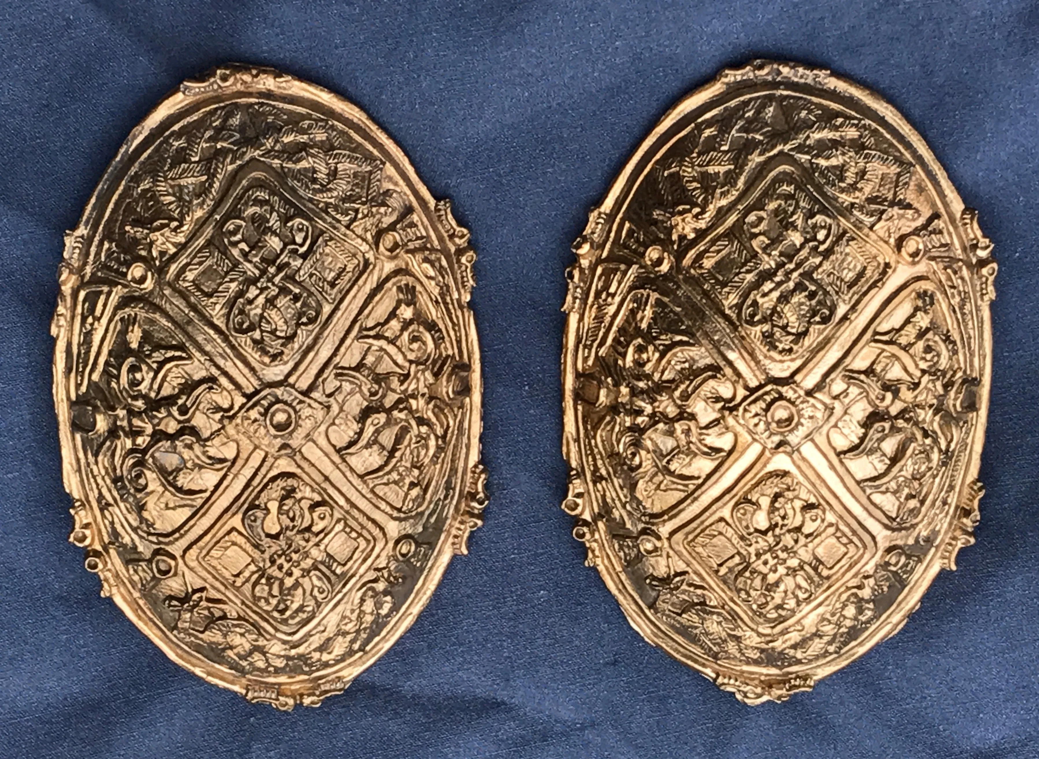Viking Floral Turtle Brooches - TB07
