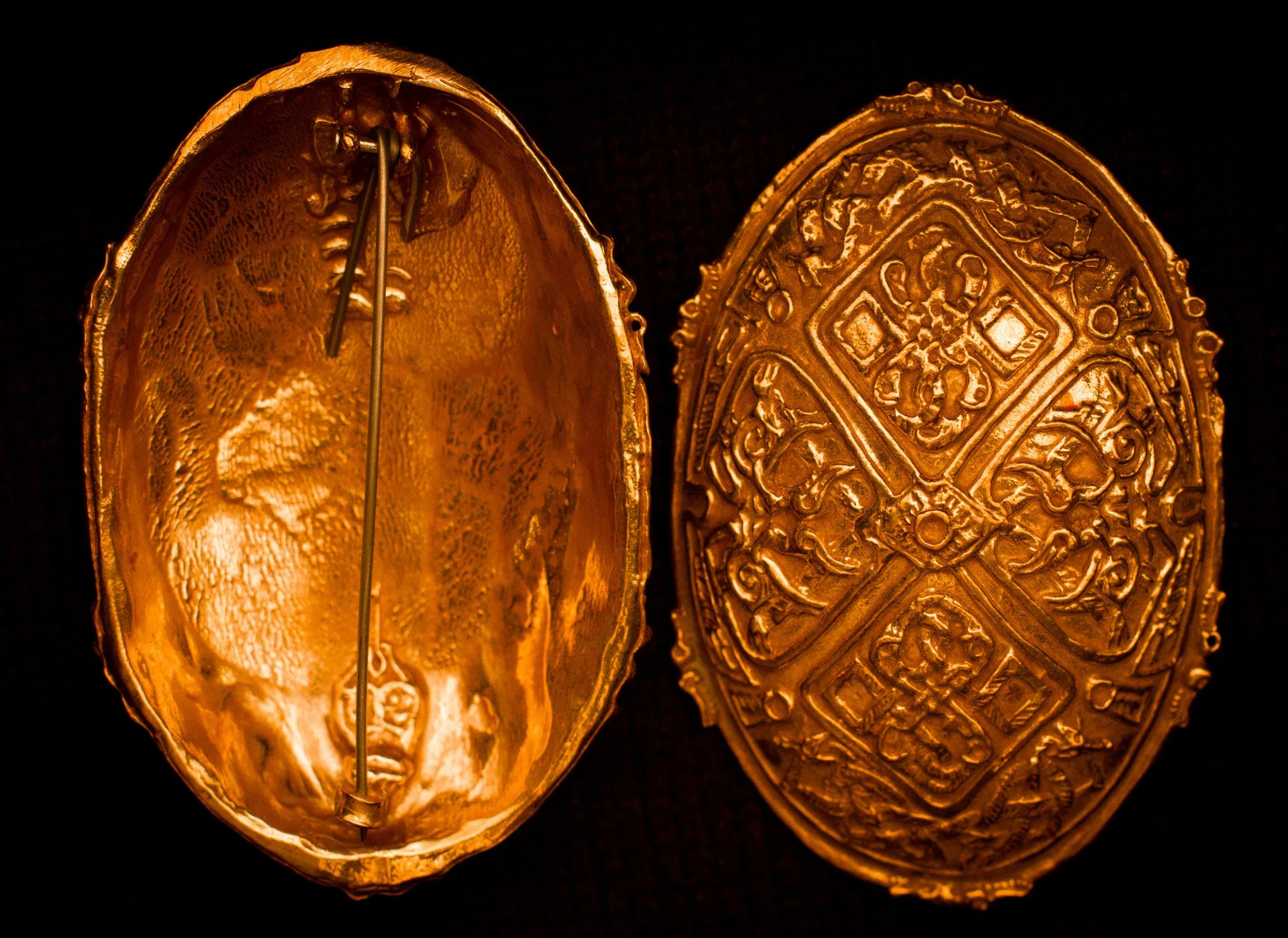 Viking Floral Turtle Brooches - TB07