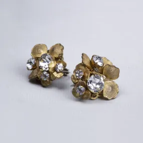 Vintage Clip-On Gold Earrings